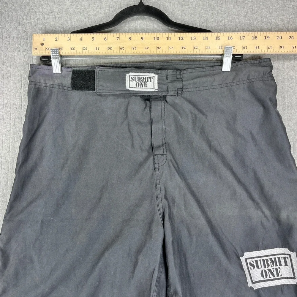 Submit One MMA Fight Shorts Men 40 Black UFC Tribal Dragon Grappling Combat Gear